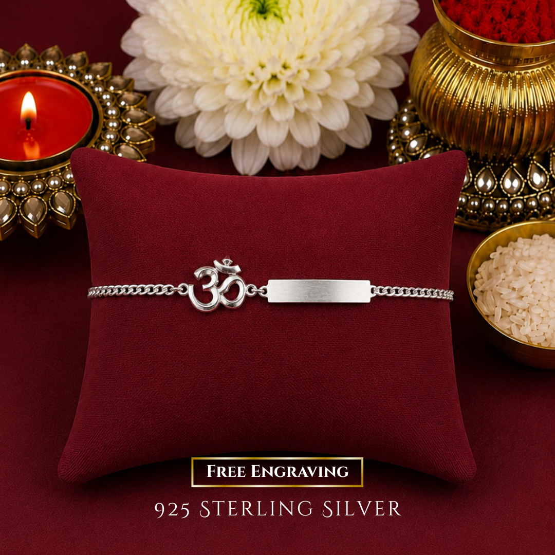 Aum Customisable Designer Rakhi Bracelet