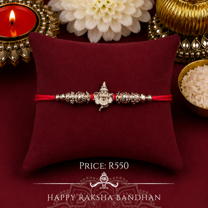 Shiv 925 Sterling Silver Designer Rakhi