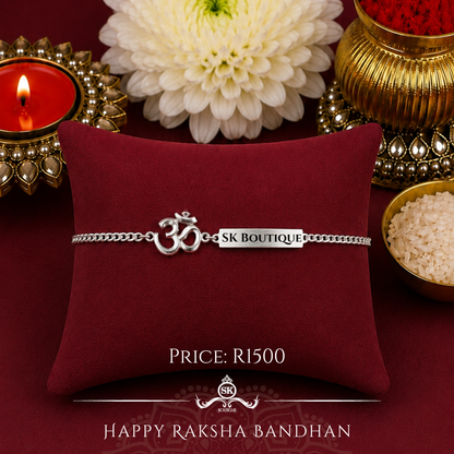Aum Customisable Designer Rakhi Bracelet