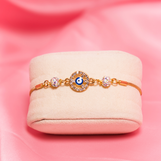 Peace with Evil Eye Swarovski Balo Bracelet