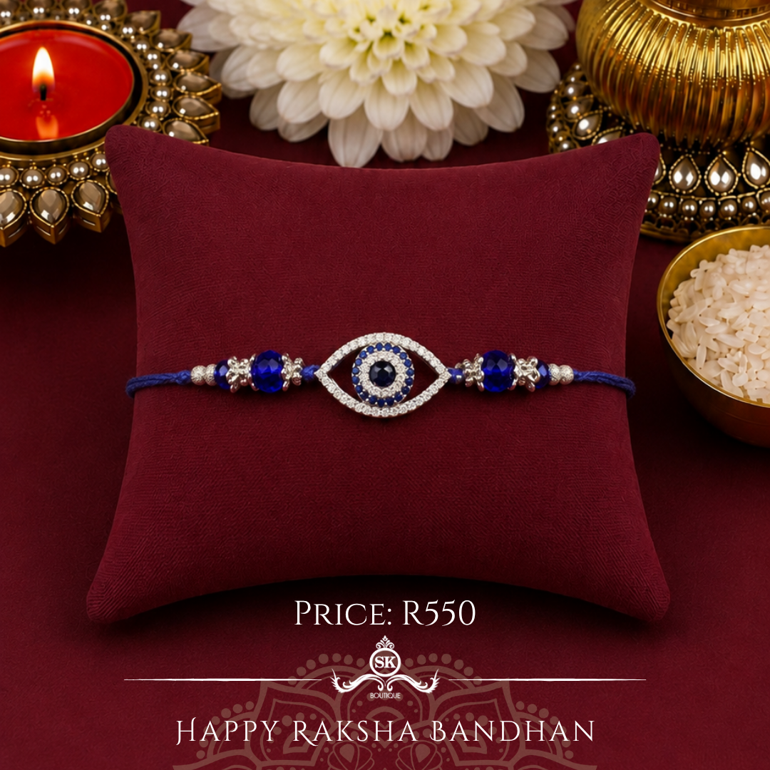 Evil Eye 925 Sterling Silver Designer Rakhi