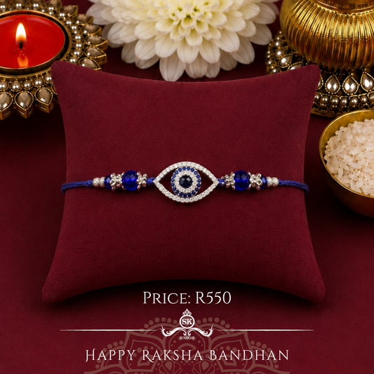 Evil Eye 925 Sterling Silver Designer Rakhi