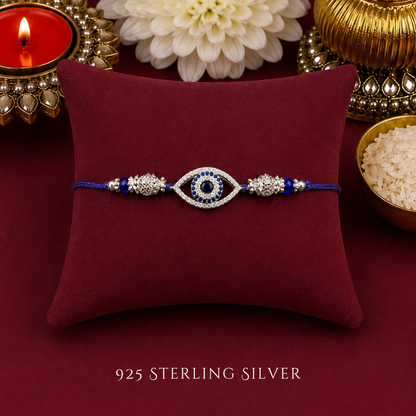 Evil Eye 925 Sterling Silver Designer Rakhi