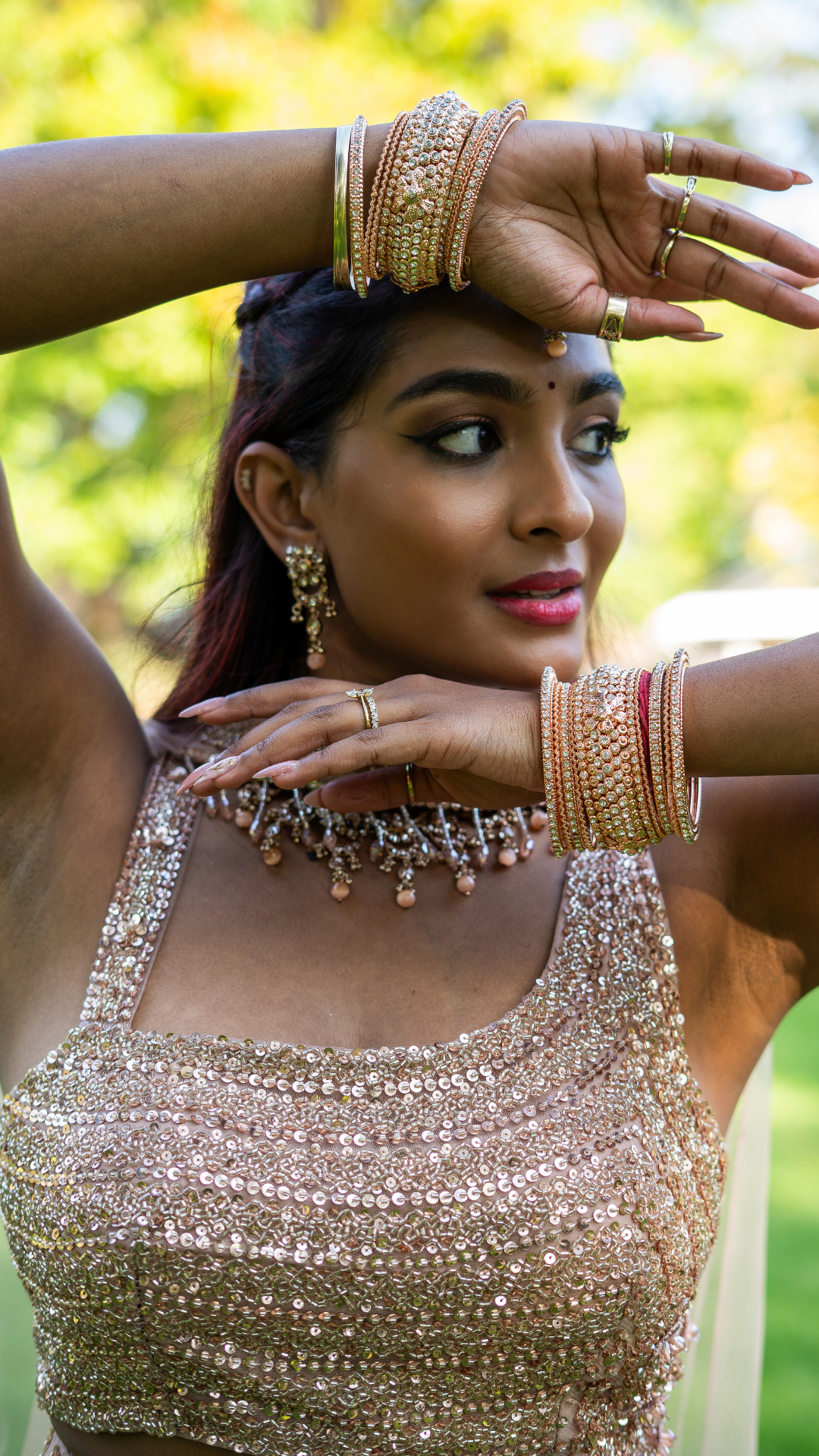 Rose Gold Sharara Set