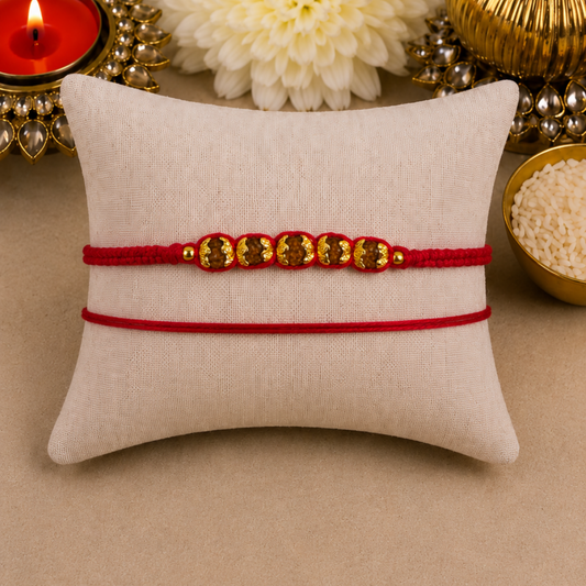 Rudraksh Knotted Designer Laxmi String