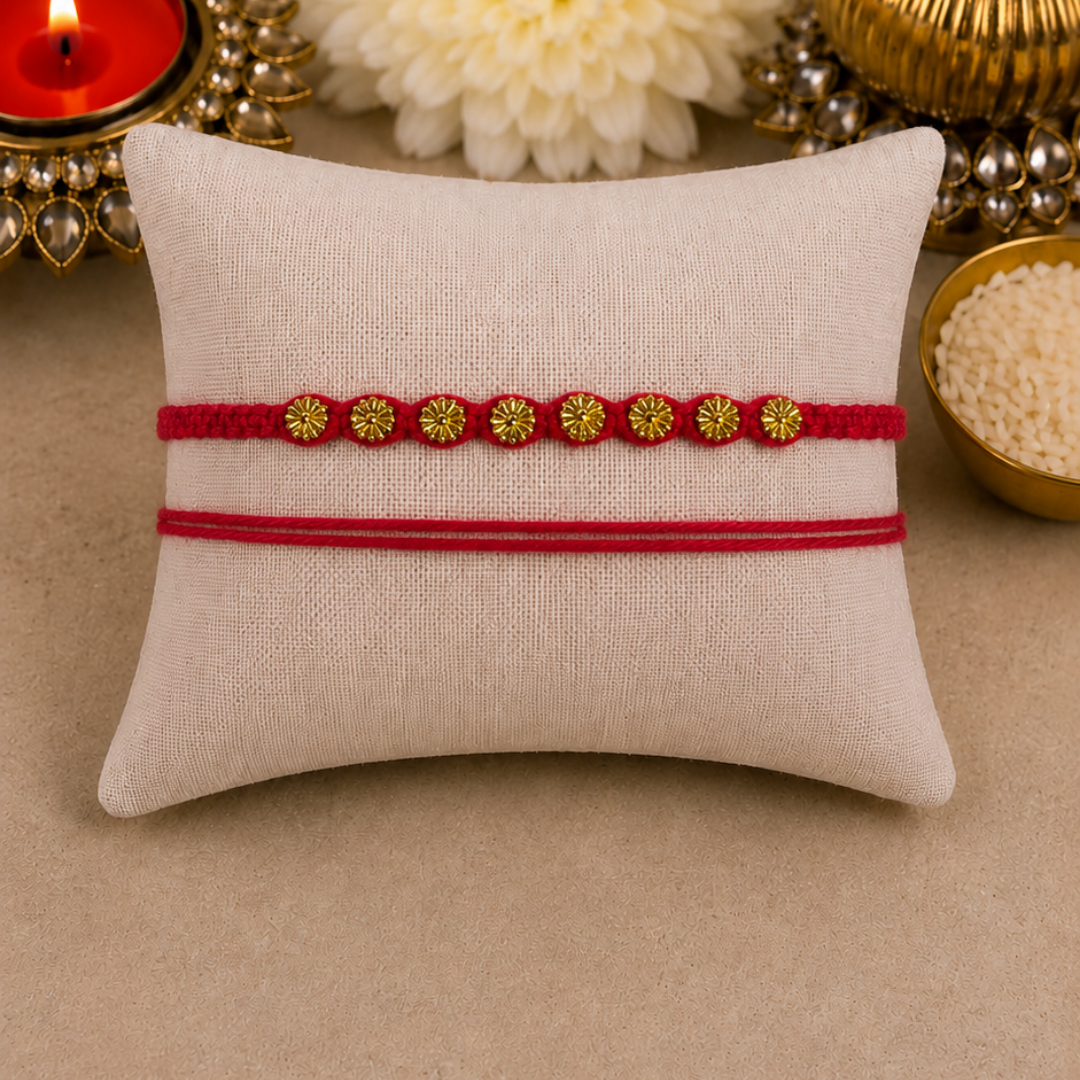 Floral Beaded Knotted Designer Laxmi String