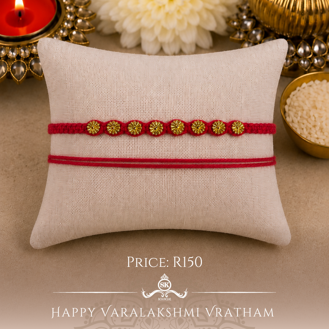 Floral Beaded Knotted Designer Laxmi String