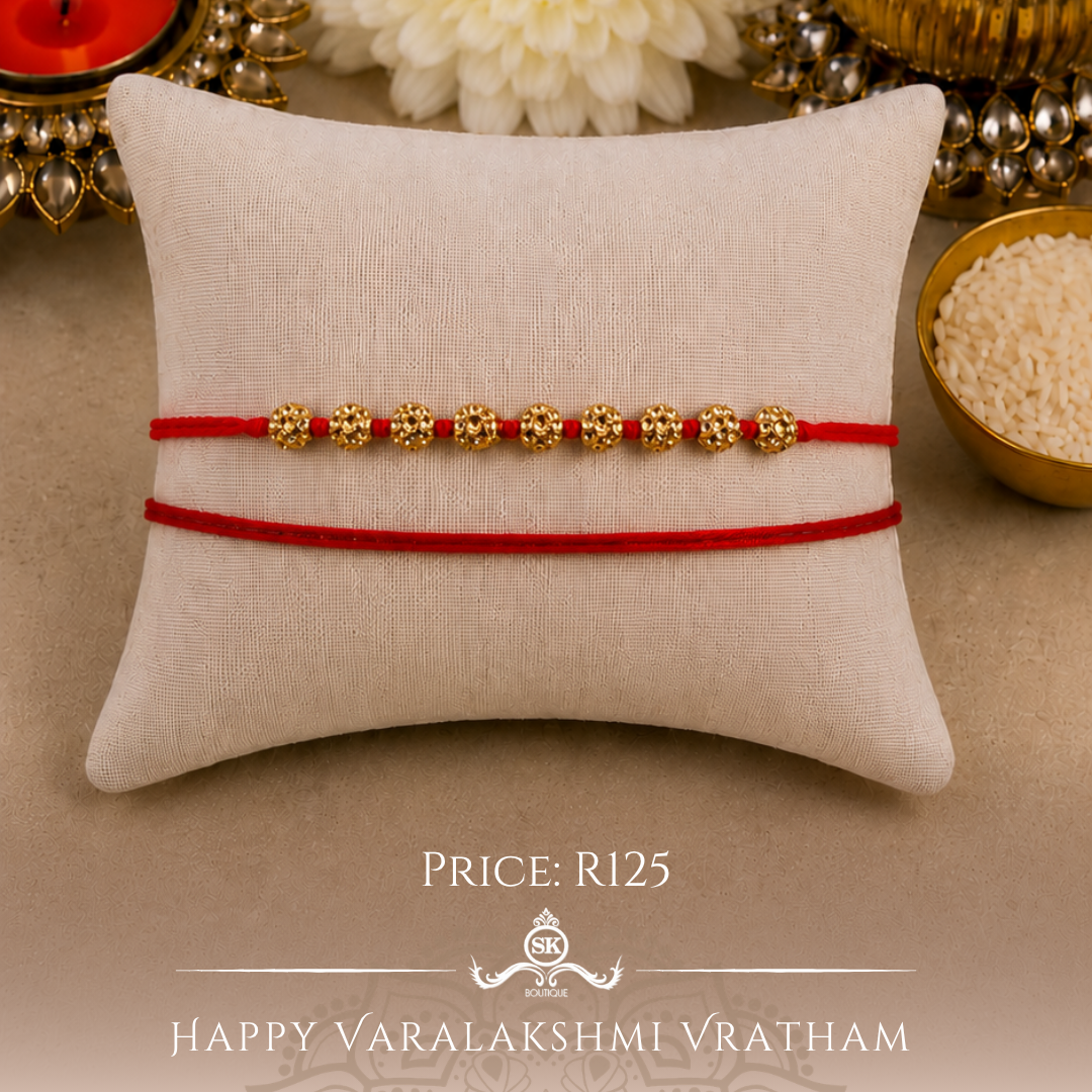 9 Silver Swarovski Spaced Designer Laxmi String