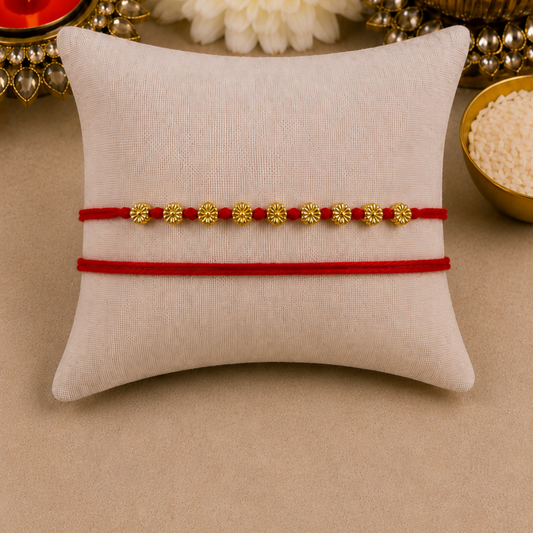 9 Mini Flower Beaded Spaced Designer Laxmi String