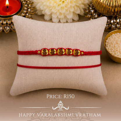 Rudraksh Knotted Designer Laxmi String