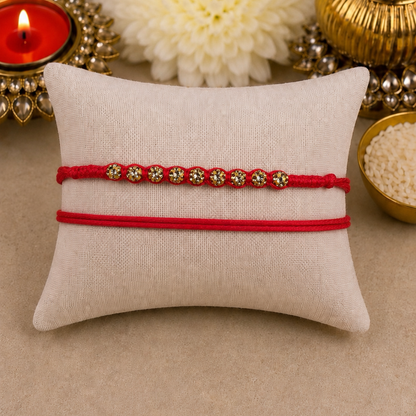 Gold Swarovski Knotted Designer Laxmi String