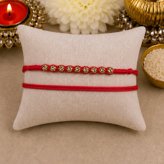 Gold Swarovski Knotted Designer Laxmi String