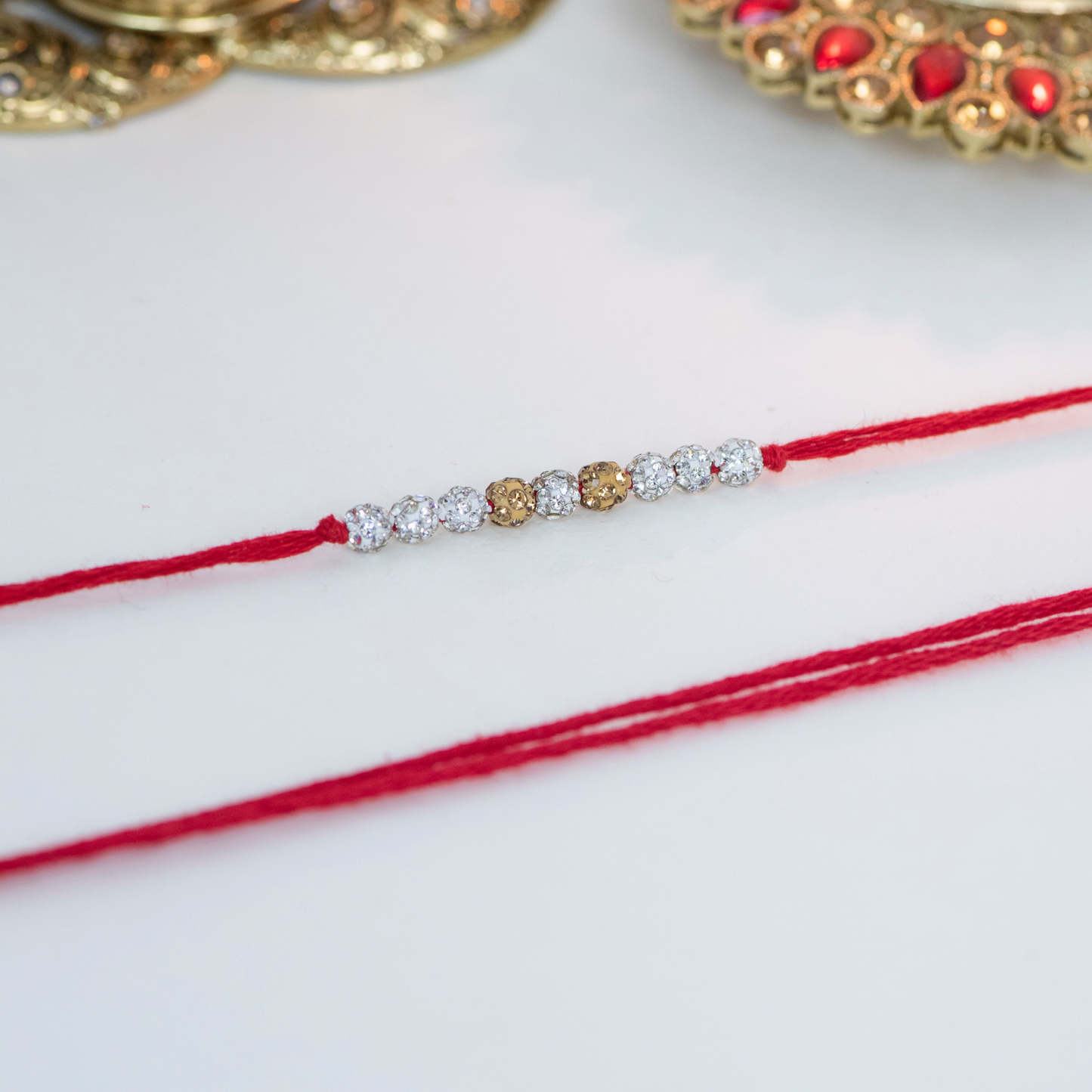 9 Gold & Silver Swarovski Designer Laxmi String