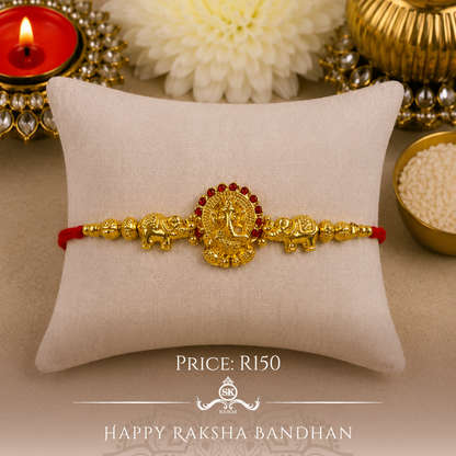 Ganesha with Elephants Designer Rakhi