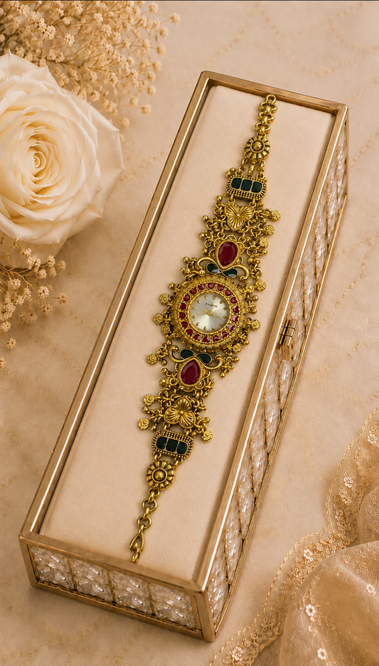 Ruby Flower Designer Heritage Watch
