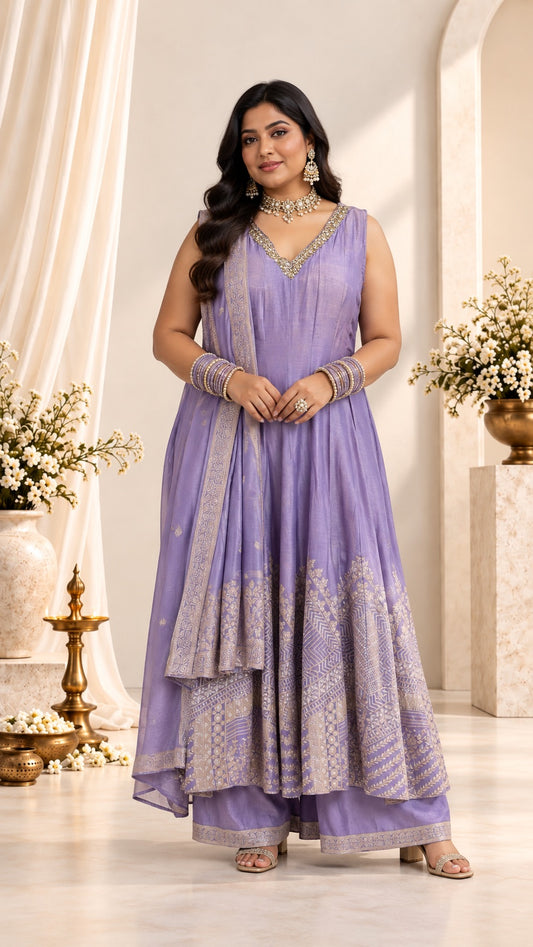 Purple Punjabi Set
