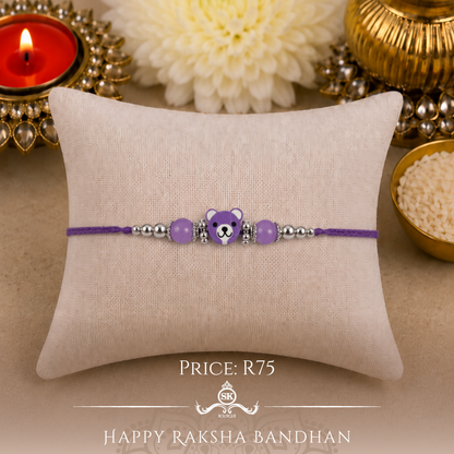 Purple Teddy Designer Rakhi