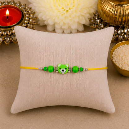 Green Teddy Designer Rakhi