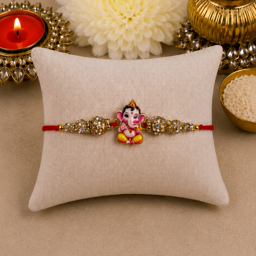 Baby Ganesha Designer Rakhi