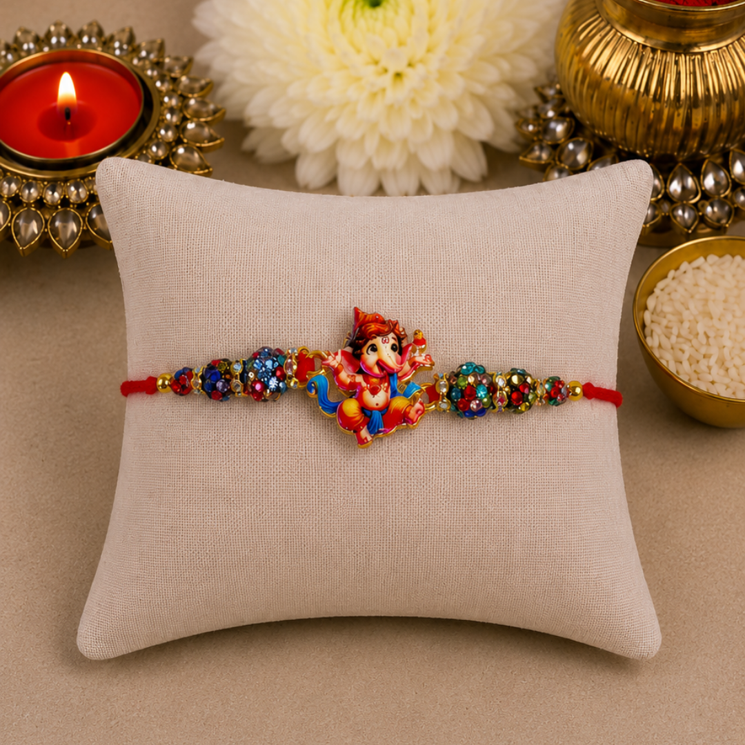 Baby Ganesha Designer Rakhi