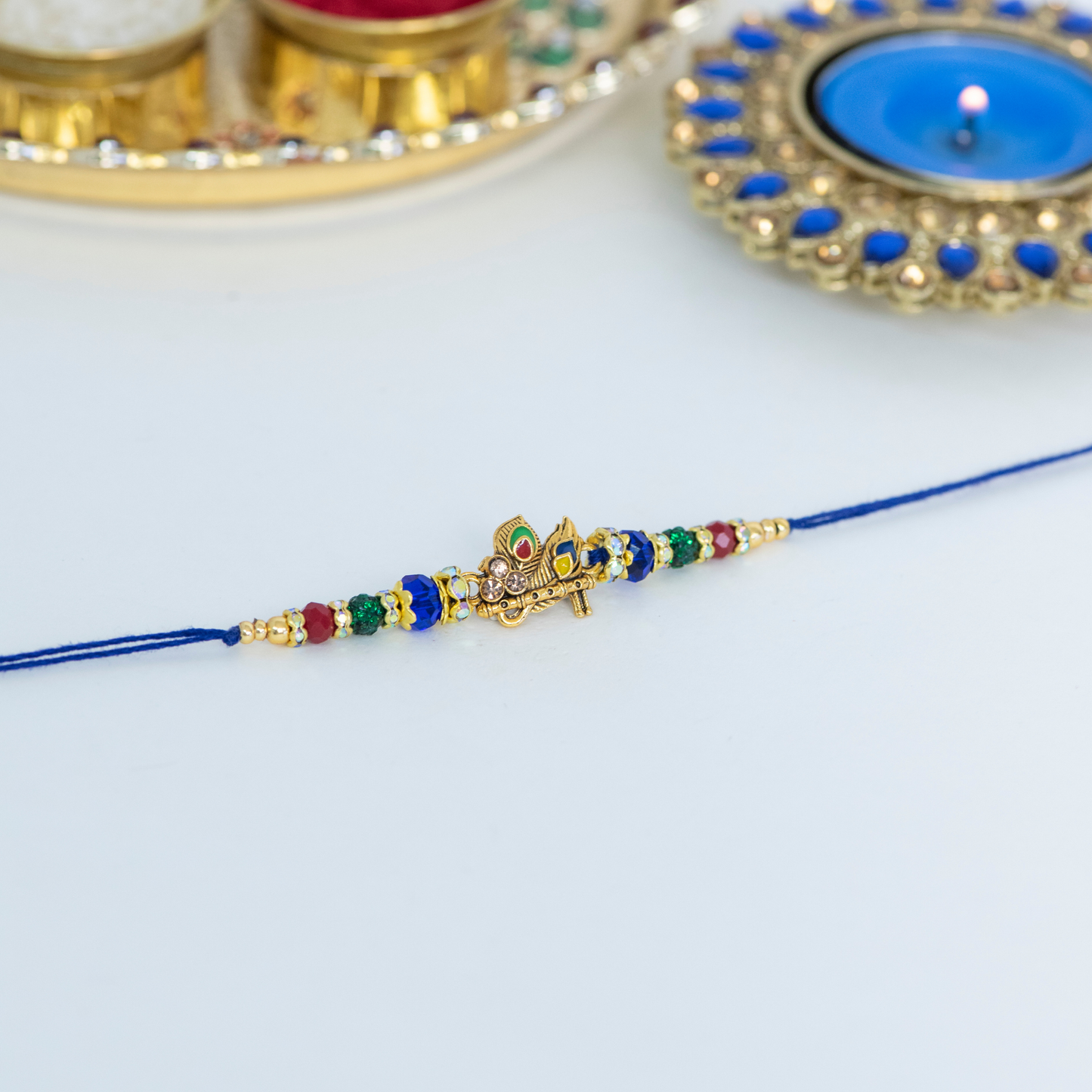 Colurful Flute Designer Rakhi