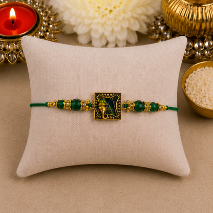 Peacock Feather Designer Rakhi