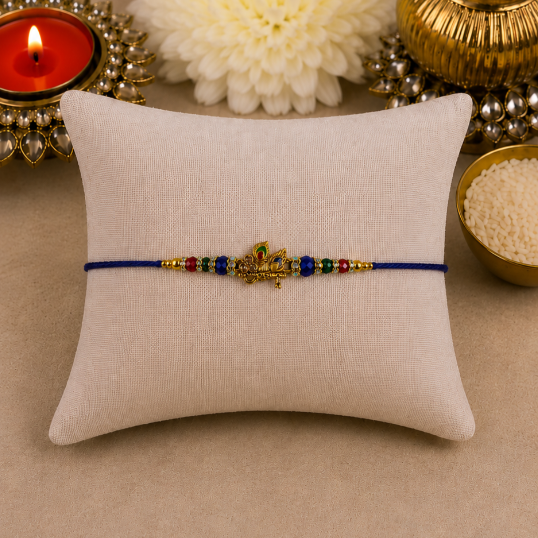 Colurful Flute Designer Rakhi