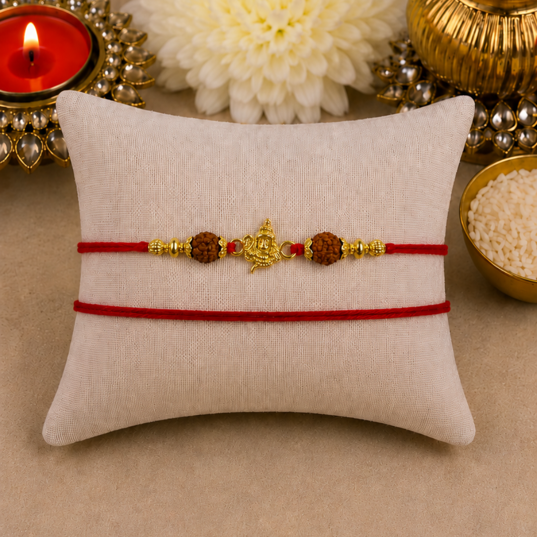 Lord Shiva with Rudraksh Designer Laxmi String
