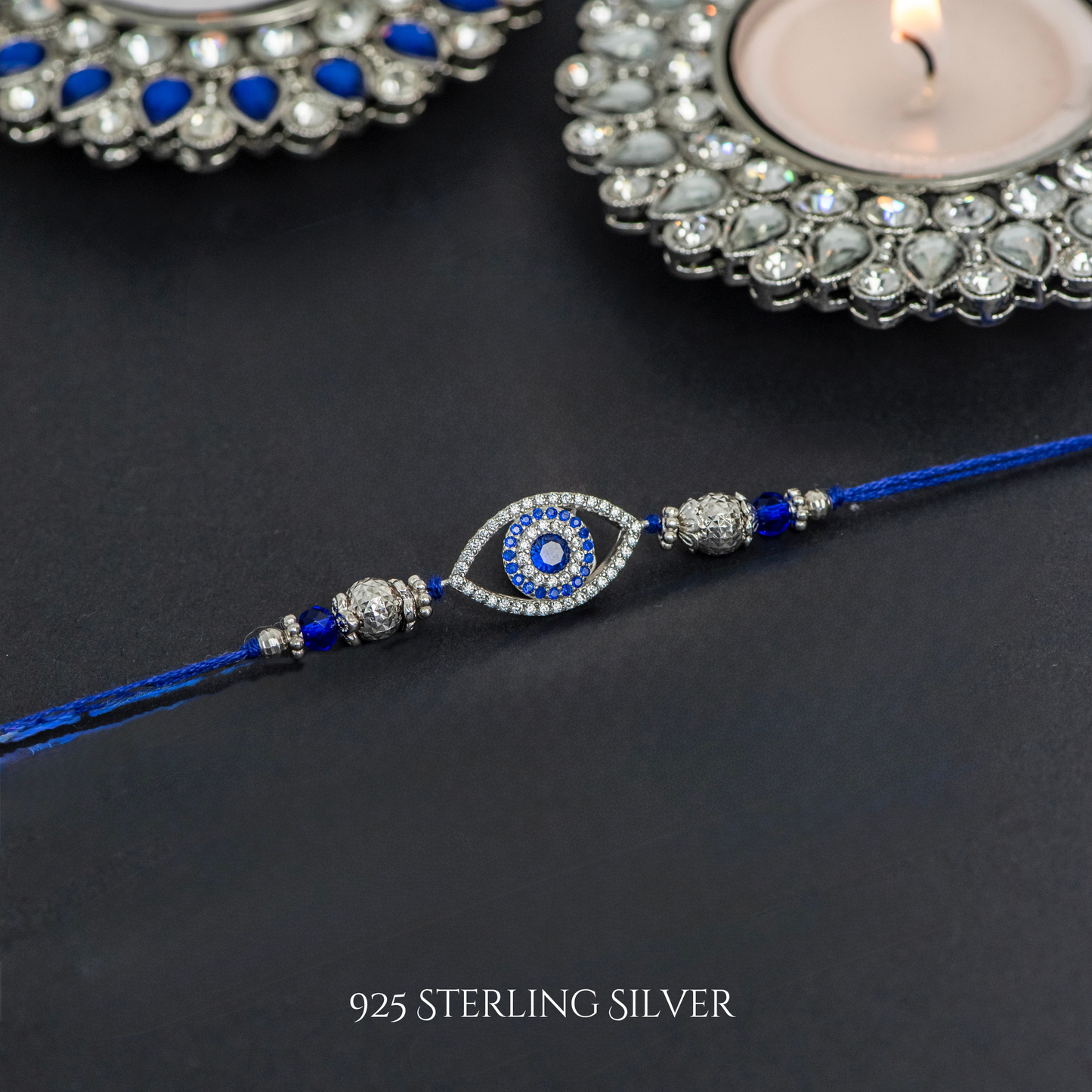 Evil Eye 925 Sterling Silver Designer Rakhi