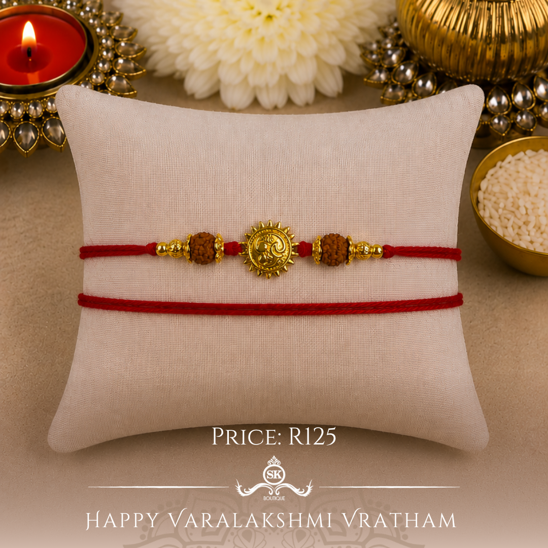Tamil Aum with Rudraksh Designer Laxmi String