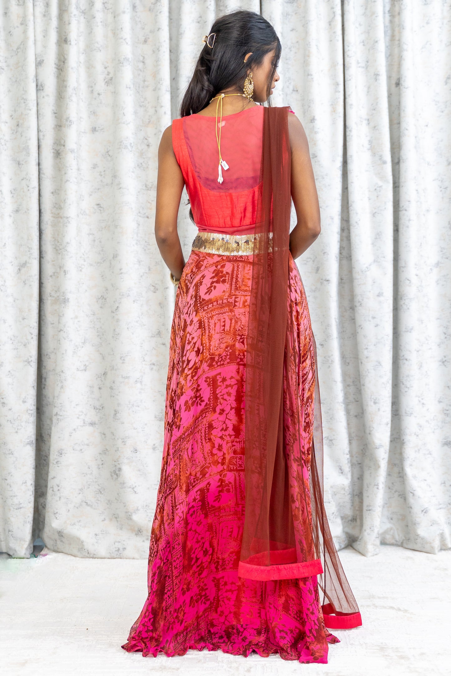 Printed Chiffon Punjabi Set