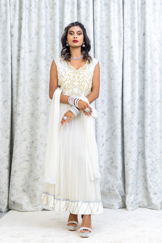 White Punjabi Set