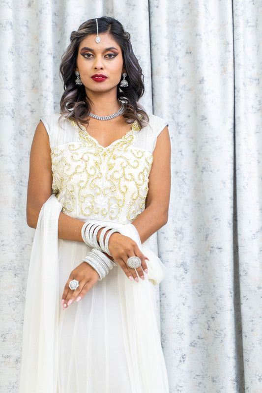 White Punjabi Set