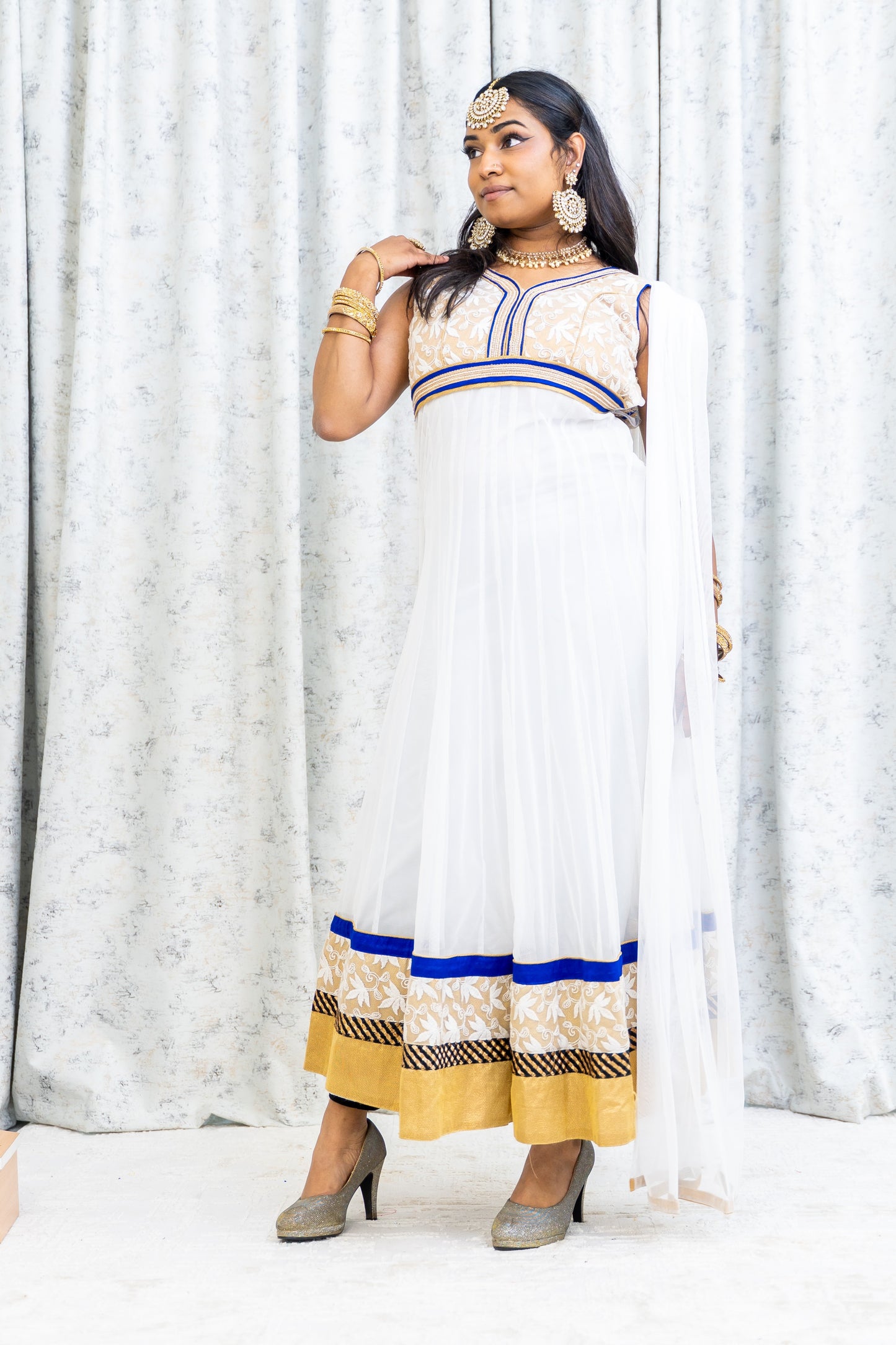 White Punjabi Set