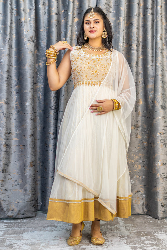 White Net Punjabi