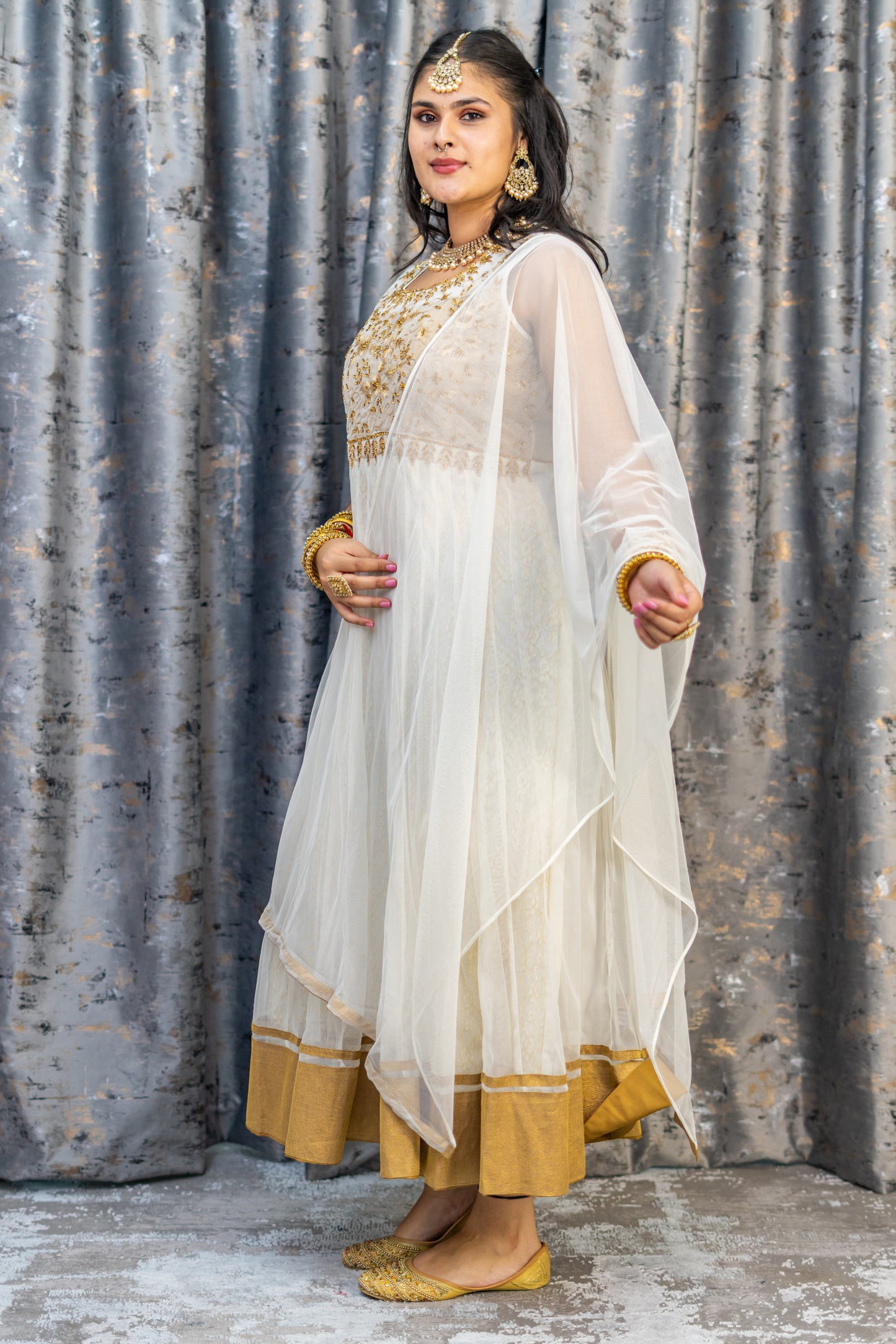White Net Punjabi