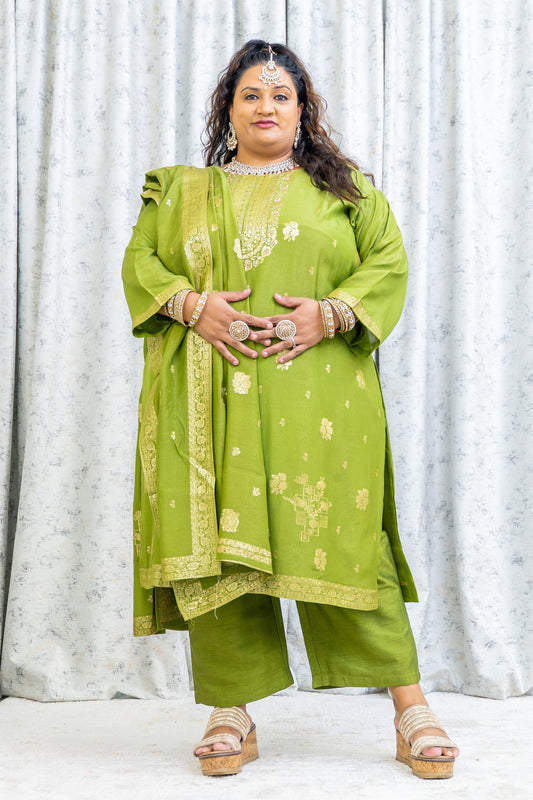 Green Punjabi Set