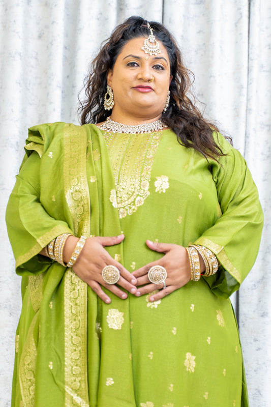 Green Punjabi Set