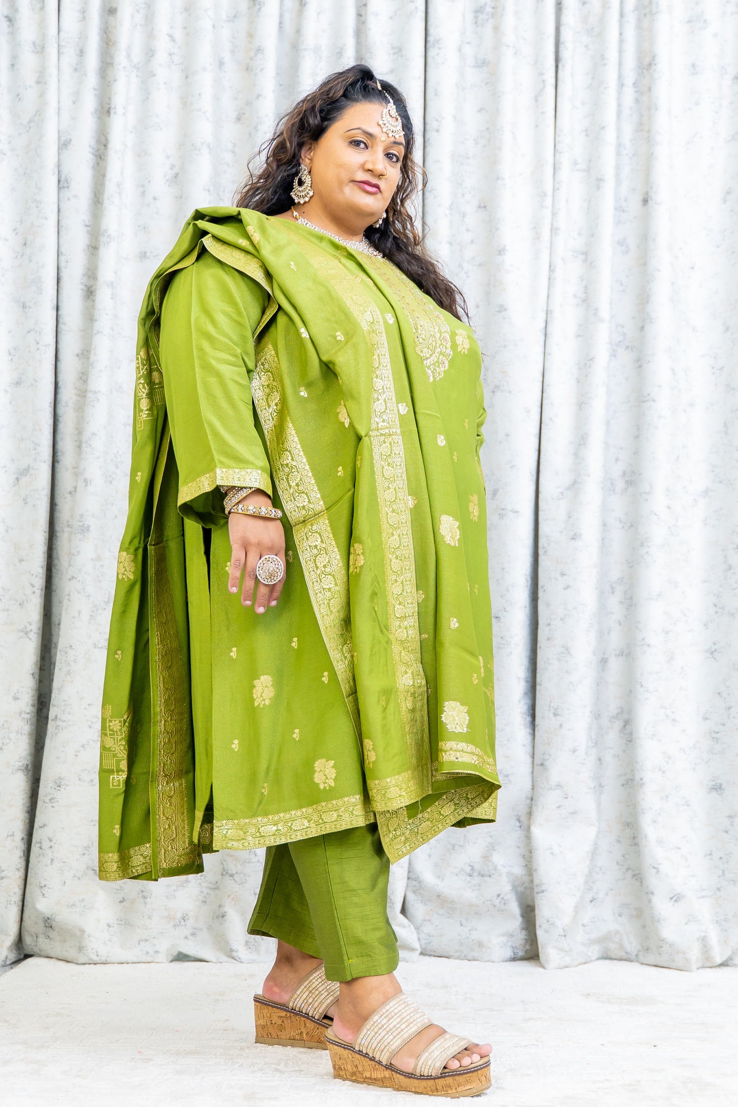 Green Punjabi Set